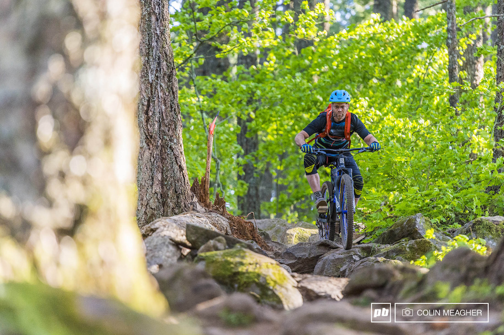 Vernon Felton testing the Durango Blackjack on the trails surrounding Hood River, OR.