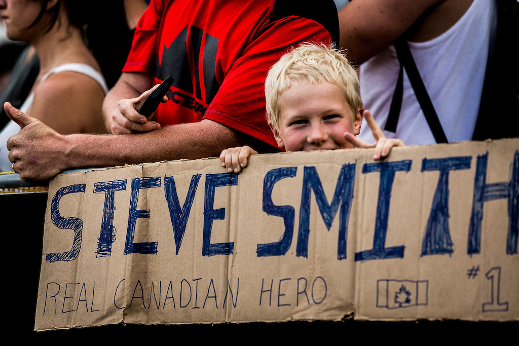At UCI MTB World Cup, MT ST ANNE, Quebec canada Photo Sven Martin