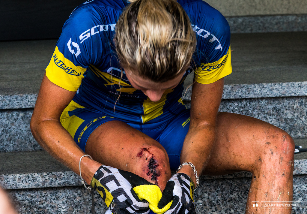 Despite her crash, Rissveds showed just how strong a rider she was today.