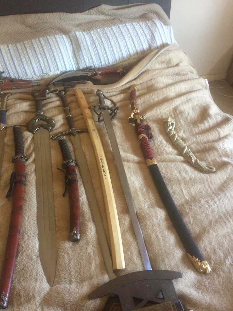 0 sword knive and gun collection