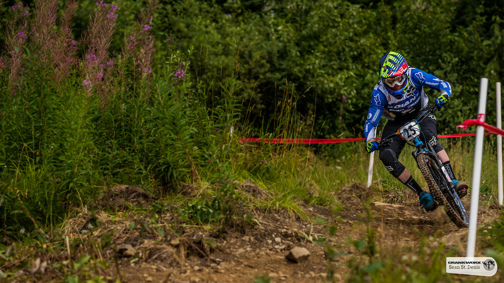 Josh Carlson on the fourth stage of  SRAM  Canadian Open Enduro Presented by Specialized. In Whistler, British Columbia (Sean St.Denis)