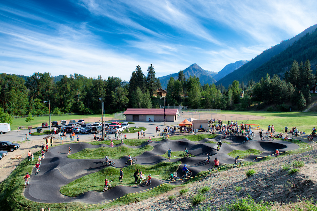 First laps on the new Velosolutions pumptrack in Leavenworth