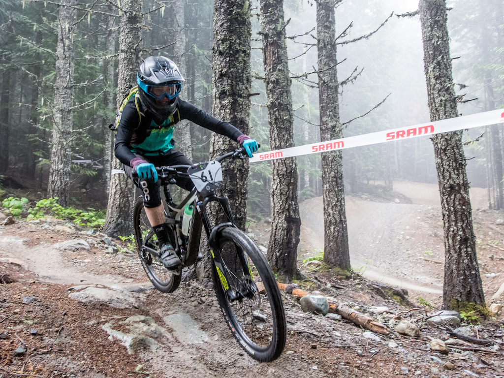 Roxy Minnille races in the 2016 Whistler Spring Classic - Whistler, BC. Photo by Scott Robarts