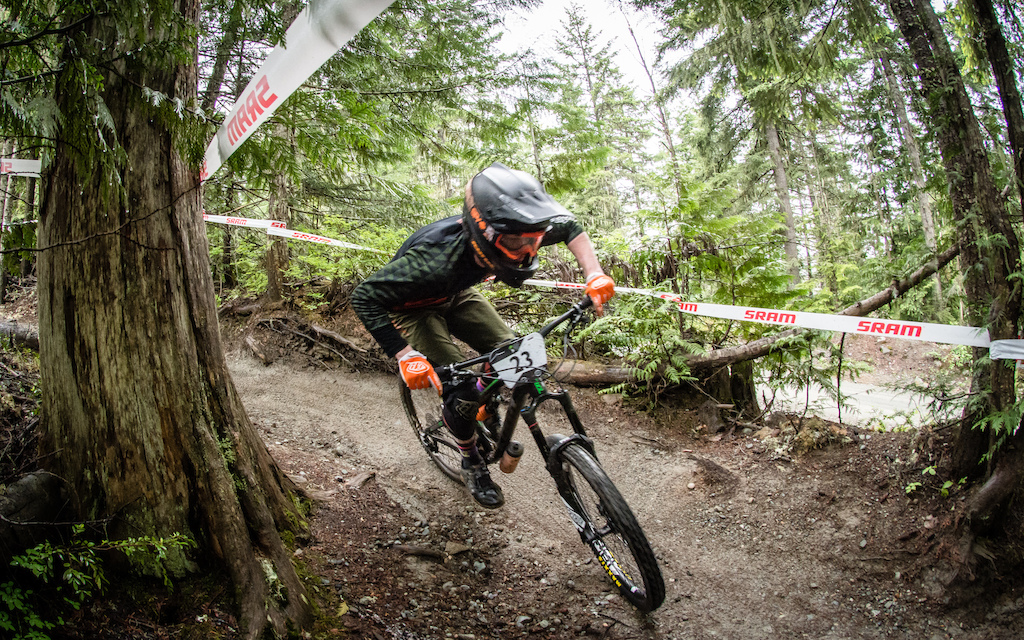 James Rennie races in the 2016 Whistler Spring Classic - Whistler, BC. Photo by Scott Robarts