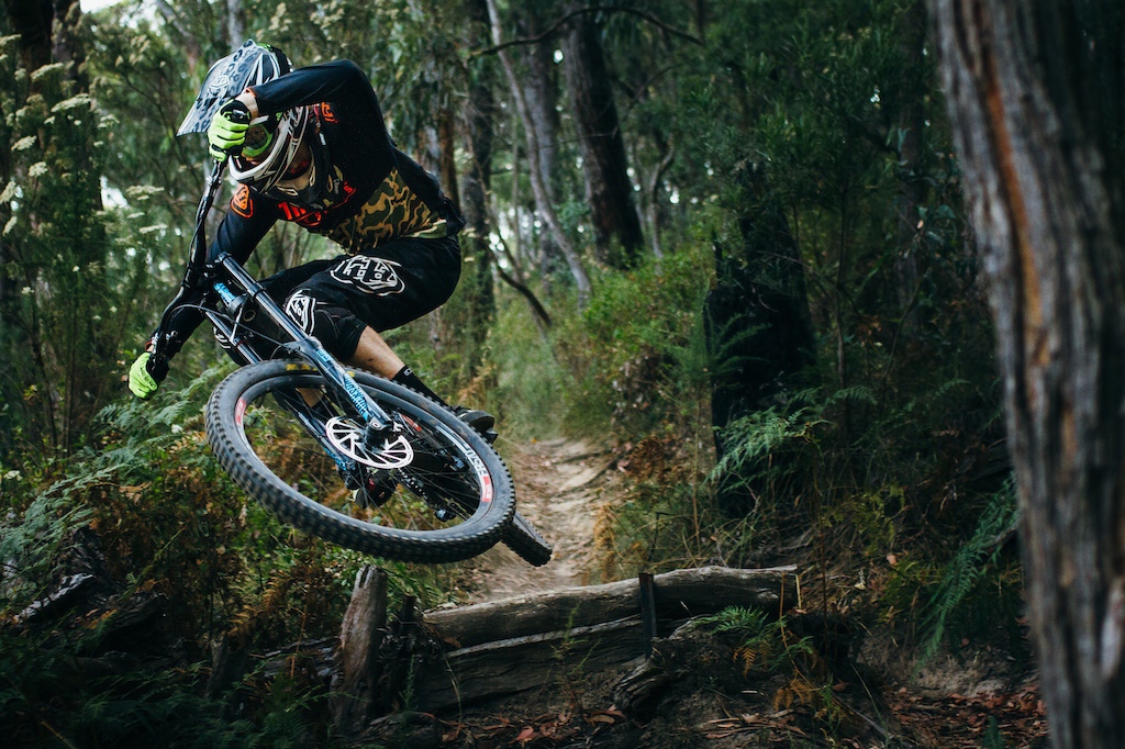 on the set of filming with RF Photographics for "melbourne dh laps with Baxter maiwald"