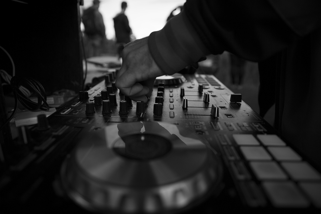 DJ Suspense bringing the beats.