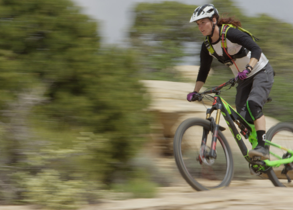 Amanda Cordell at the first stop of the SCOTT Enduro Cup in Moab, UT.
