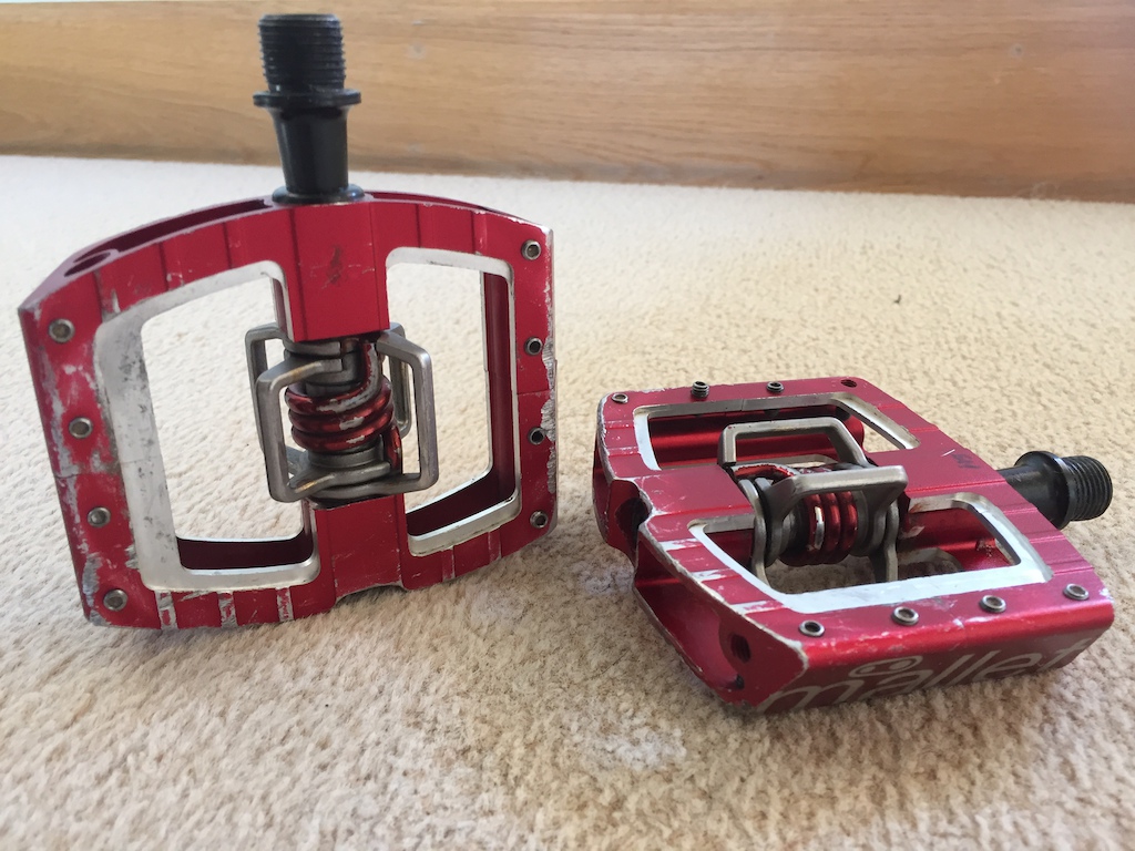 2015 Crankbrothers Mallet DH Pedals Red