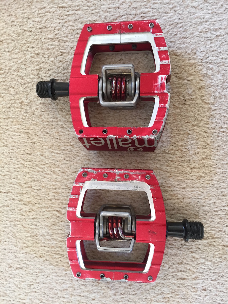 2015 Crankbrothers Mallet DH Pedals Red
