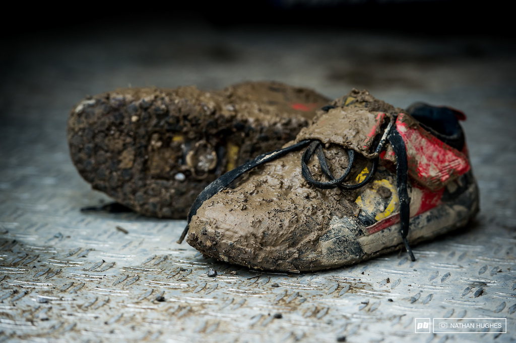 Danny Hart's shoes tell the tale of a day out on the mountain most would rather forgot.
