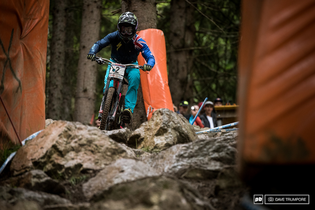 Troy was a bit further back than he would have liked, but it very much in the fight here in Leogang.