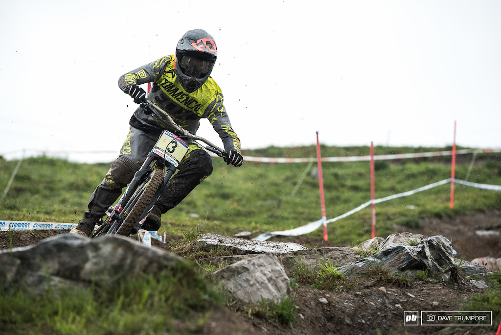 Riding on a high after last weeks result in Fort William, Gaetan Vige matched the number on his race plate to take 3rd in qualifying.