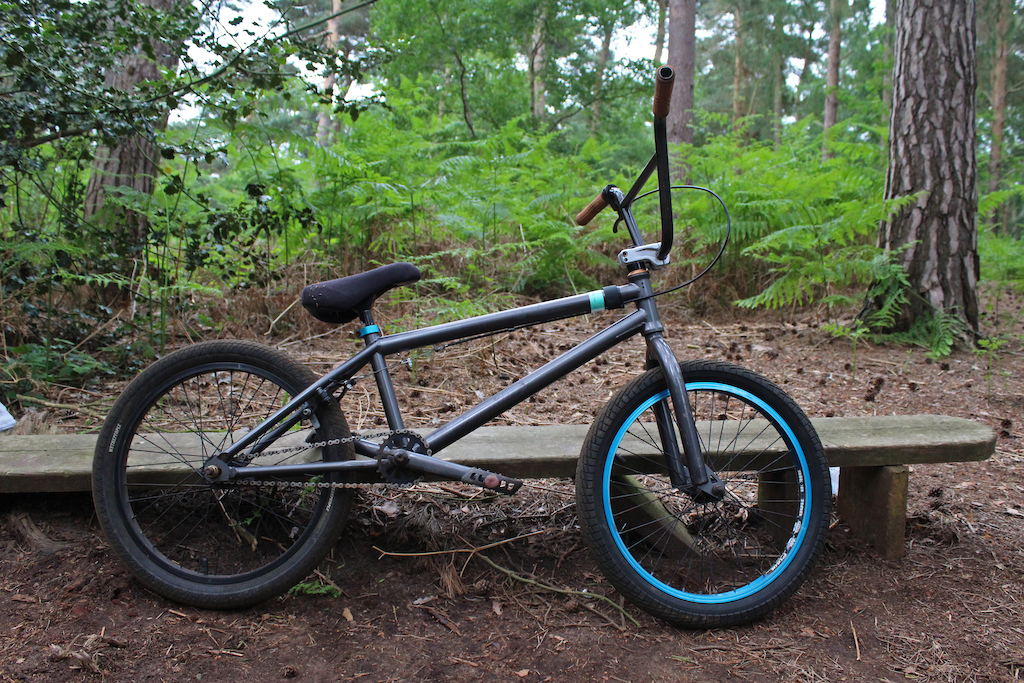 Bmx I built from half a complete and some spare parts to be used for trails.