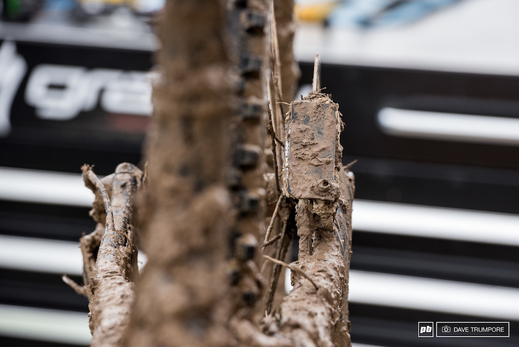 Lots of little tricks about in the pits in an effort to keep the mud out of important components.