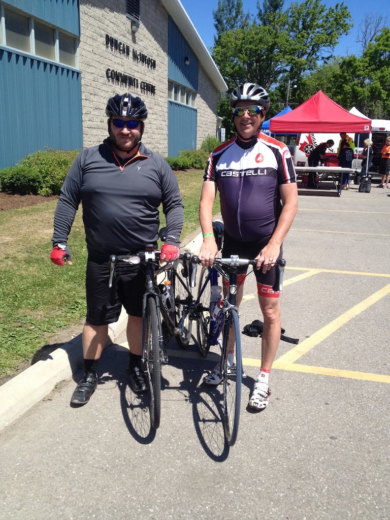 Photo is taken after our 50km ride at the Tour de Grand in 2016.