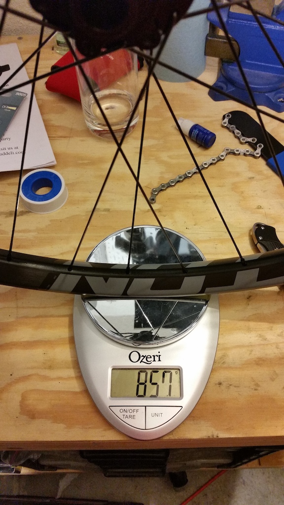 Front Wheel - I9 Hub, Easton Arc 30, Rim tape and valve
