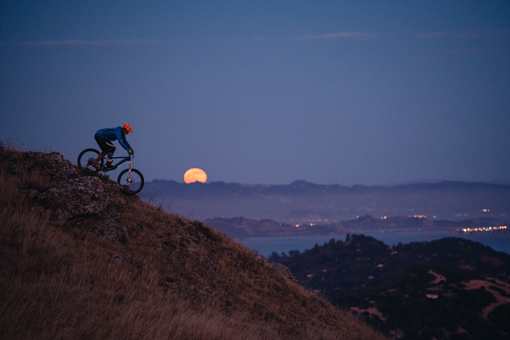 Some freeriding in front of the Strawberry Moonrise.  My remote batteries died earlier in the evening, but I still had to do my best to nail the shot knowing that I wouldn't get another chance to shoot the full moon on Summer Solstice until 2062.