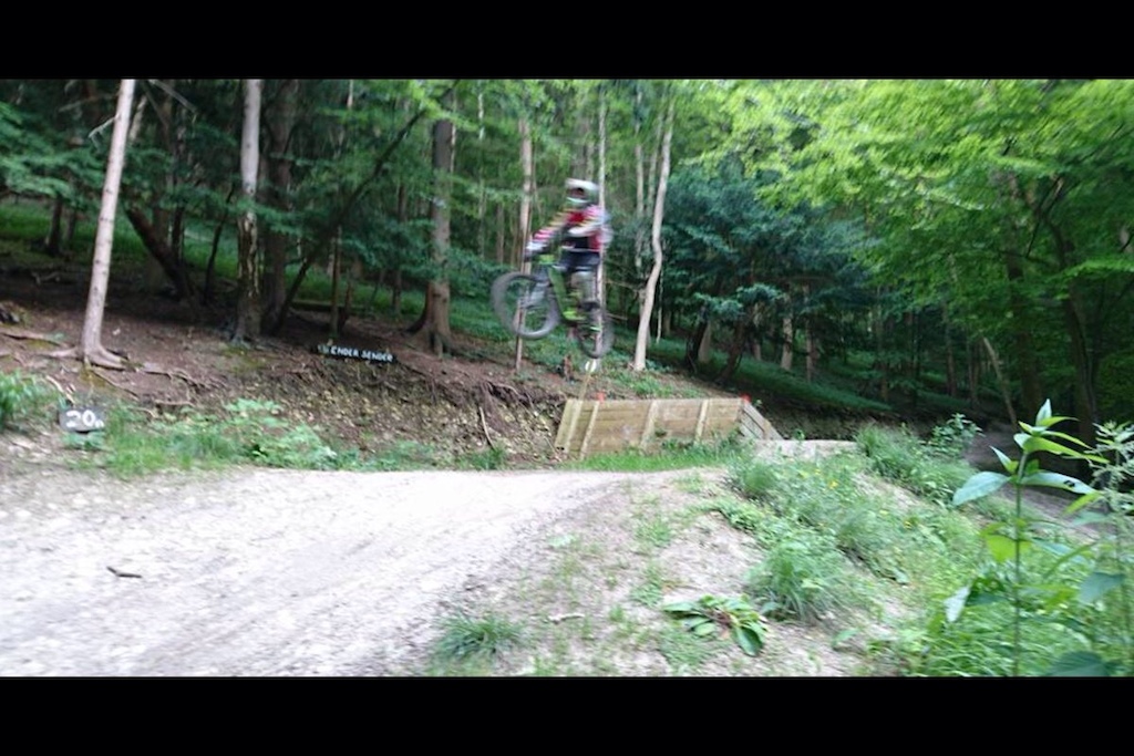 Ender Sender at the bottom of Surface to air, blurred but I rarely get action shots of me riding.  Riding my NS Snabb T
