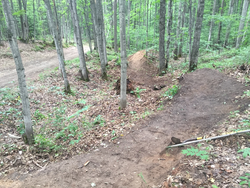 Trail build coming along nicely