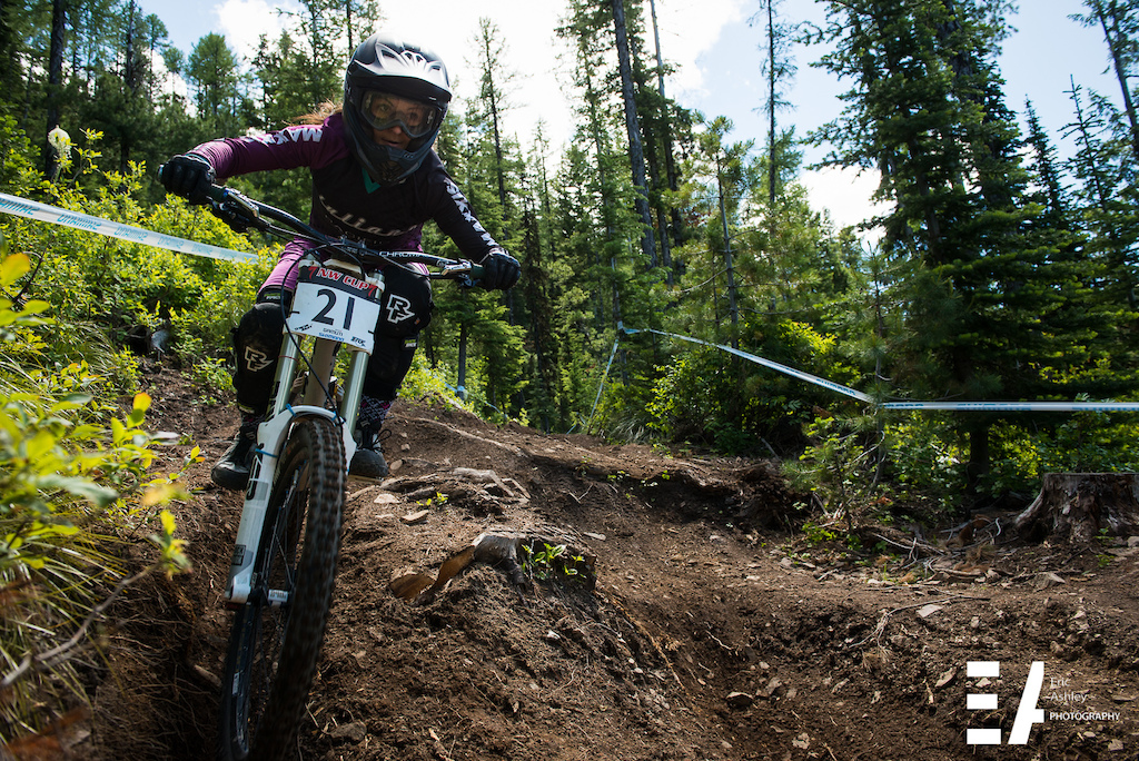 Linnea Rooke (Pro Women). at Silver Mountain Bike Park in Kellogg ...