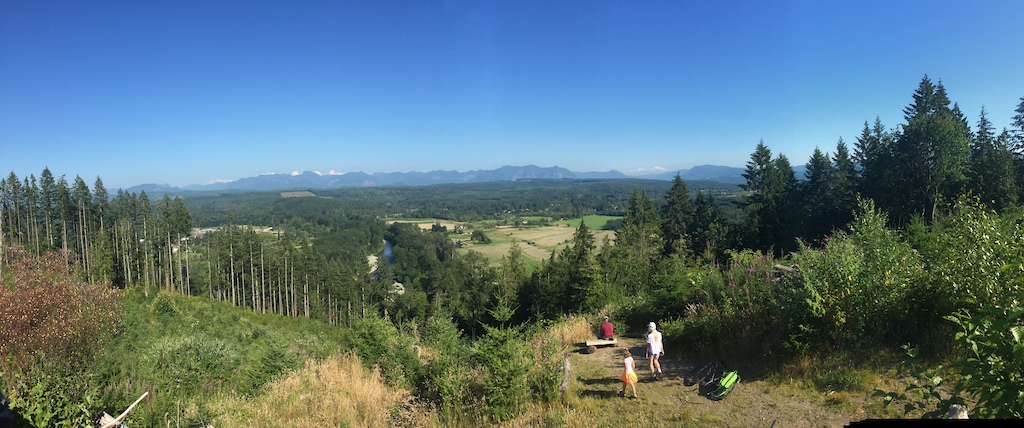 Out riding and took a panorama with my iPhone of this insane view.