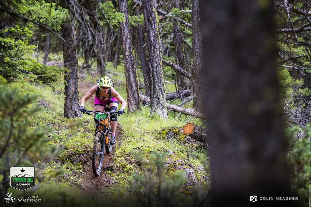 Karay Watanabe racing with a bit less protection than most of the competitors but her stoke for the race made up for the lack of coverage and her skills propelled her to fifth place for the open women division.