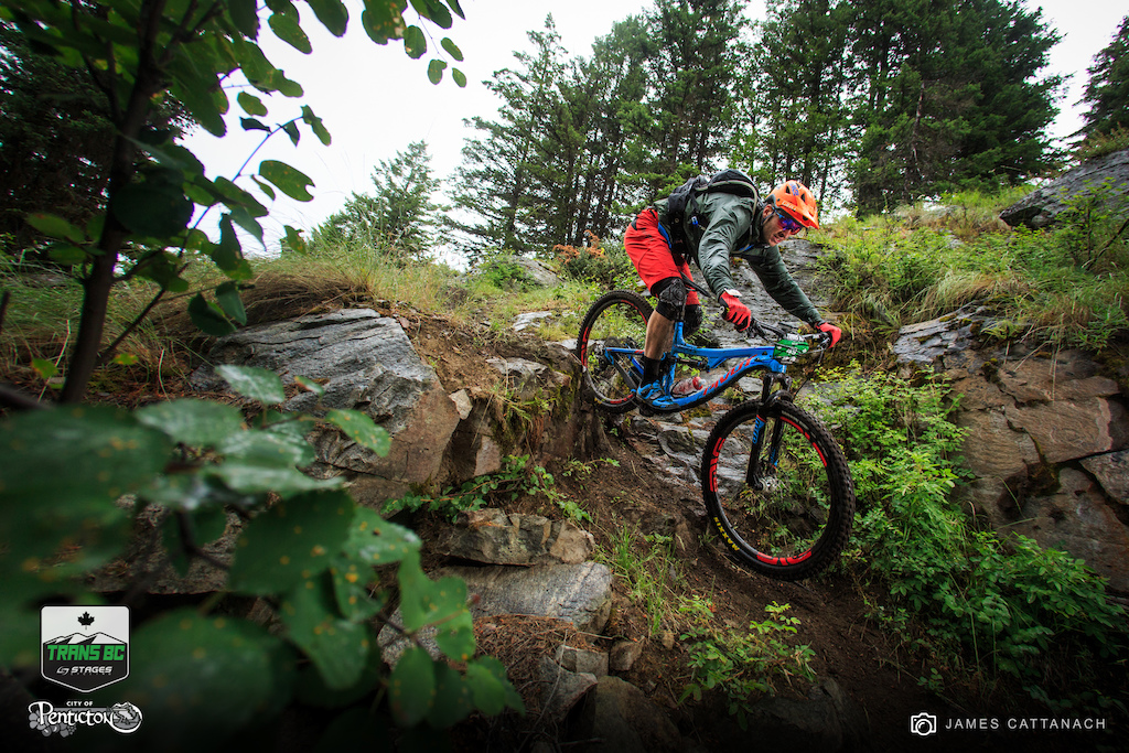 Trans BC Day 2 Penticton Slippery Slabs in the Semi-Desert