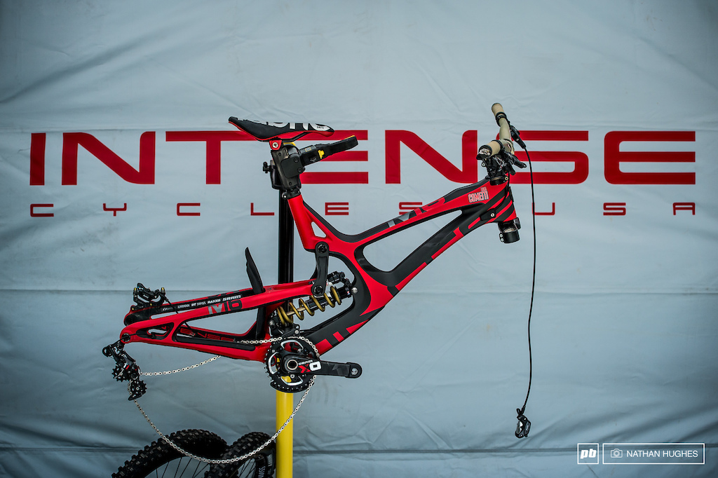 Luca Cometti's Intense equipped with gold Ti spring awaits some other key components.