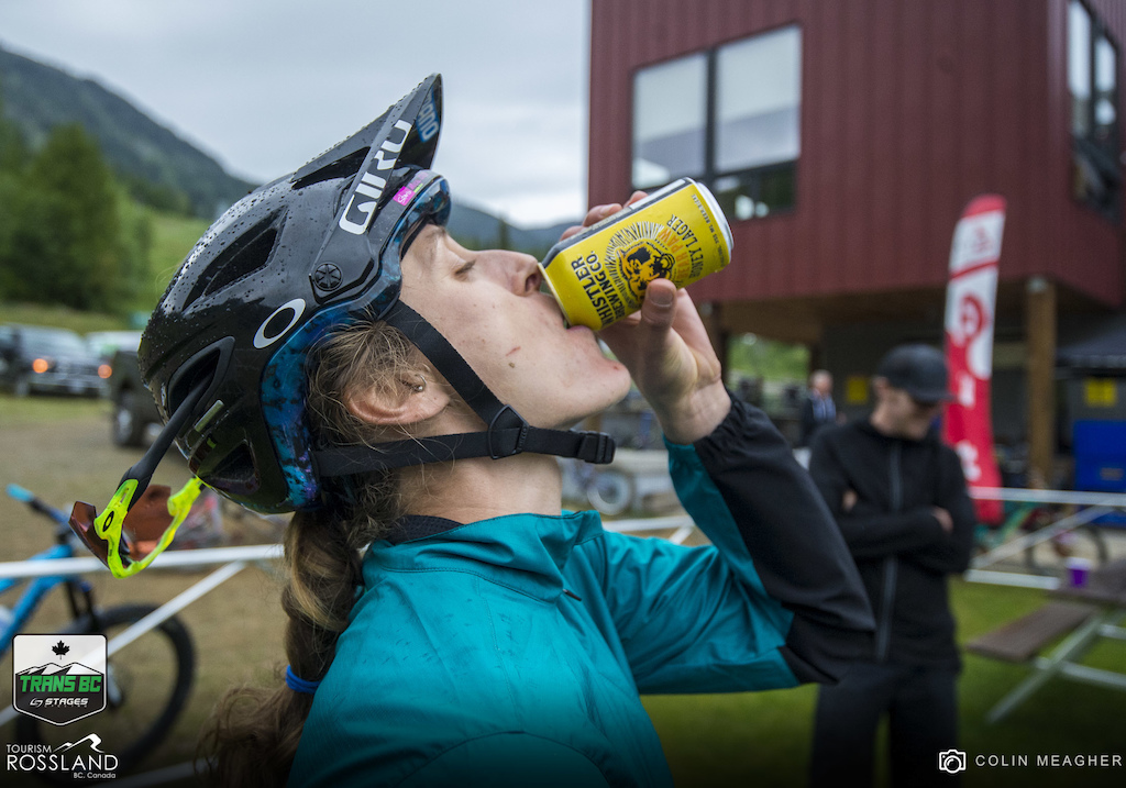 After you climb 6000 feet and race your ass off beer is a recovery drink.