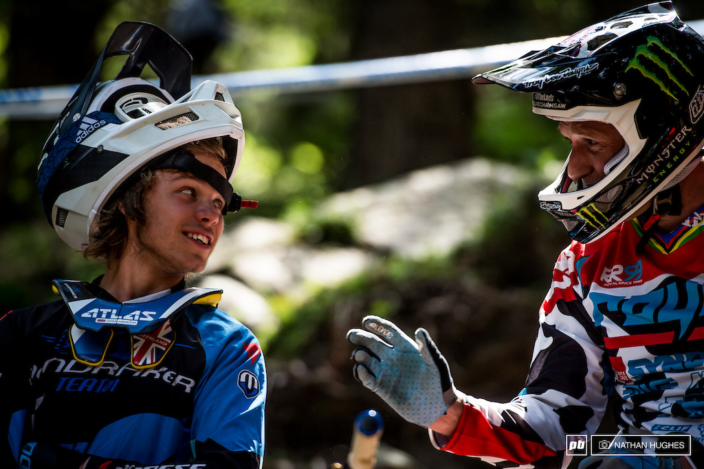 The old guard and the new... Greenland and Peaty talk lines in the woods.