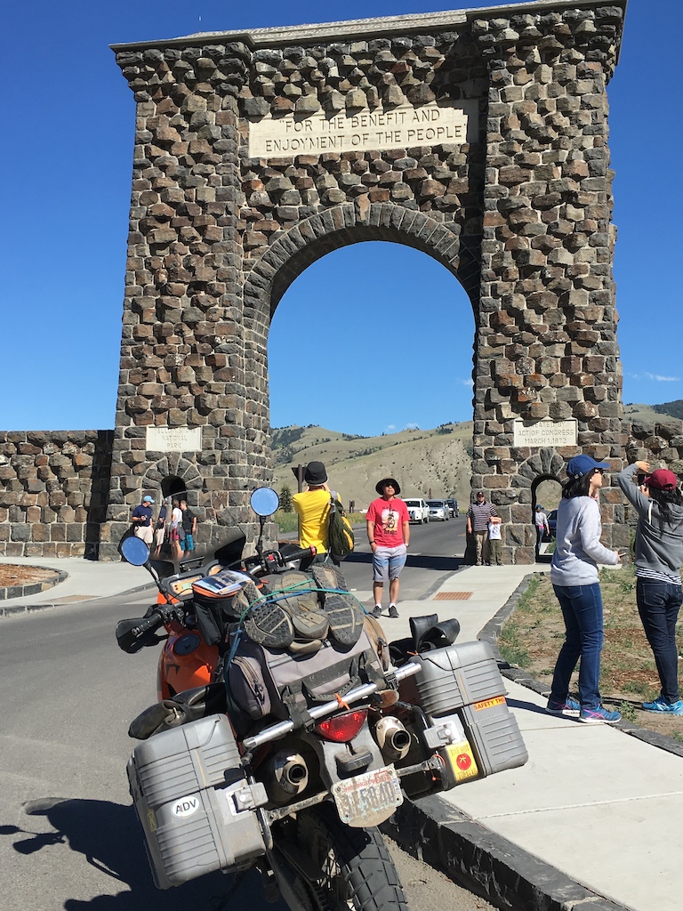 Original entrance to Yellowstone.