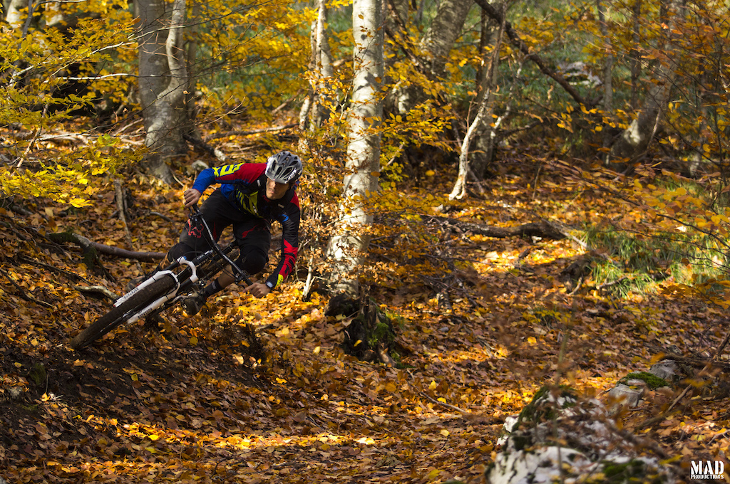 BRRAPPPP ! Rui Sousa looking for grip in Zagreb's best singletracks !