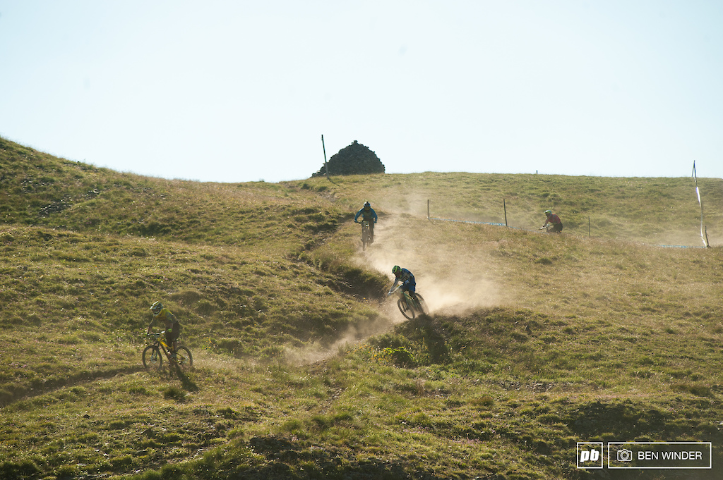 The dust became a pretty big issue for you riders that were in a close pursuit.