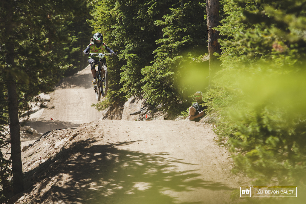 Holy Diver is a new trail for Keystone and Krista enjoys the fast air time that comes with it.