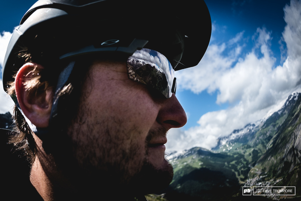EWS director, Chris Ball, surveys the incredible views from the top of Stage 1.