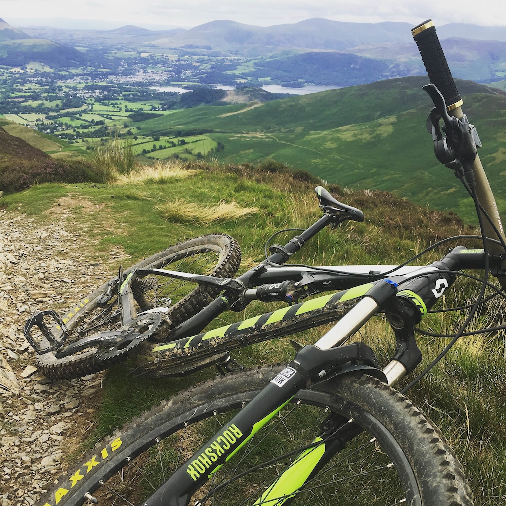 The views from the top of todays hike-a-bike at Grisedale Pike