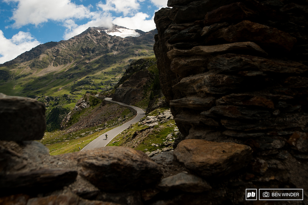 This famous road cycling climb. Gavia pass, makes up part of the liaisons.