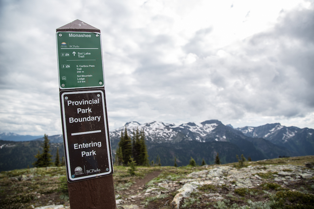 Trails at Sol Mountain are built with approval from BC parks.