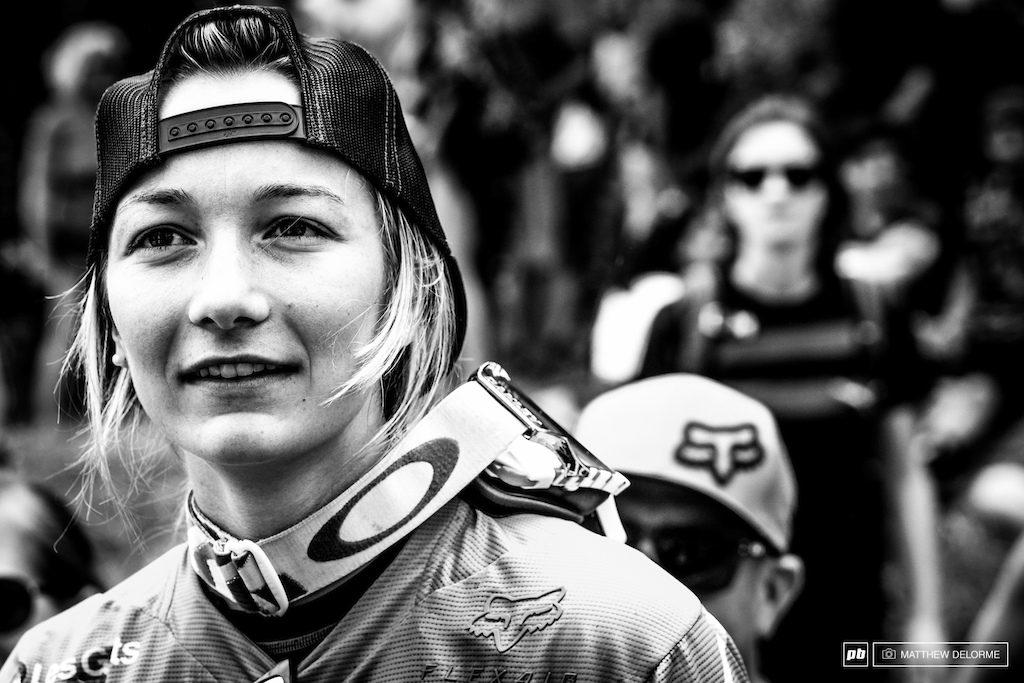 After yesterday's crash, Tahnee Seagrave was happy to make it to race today.