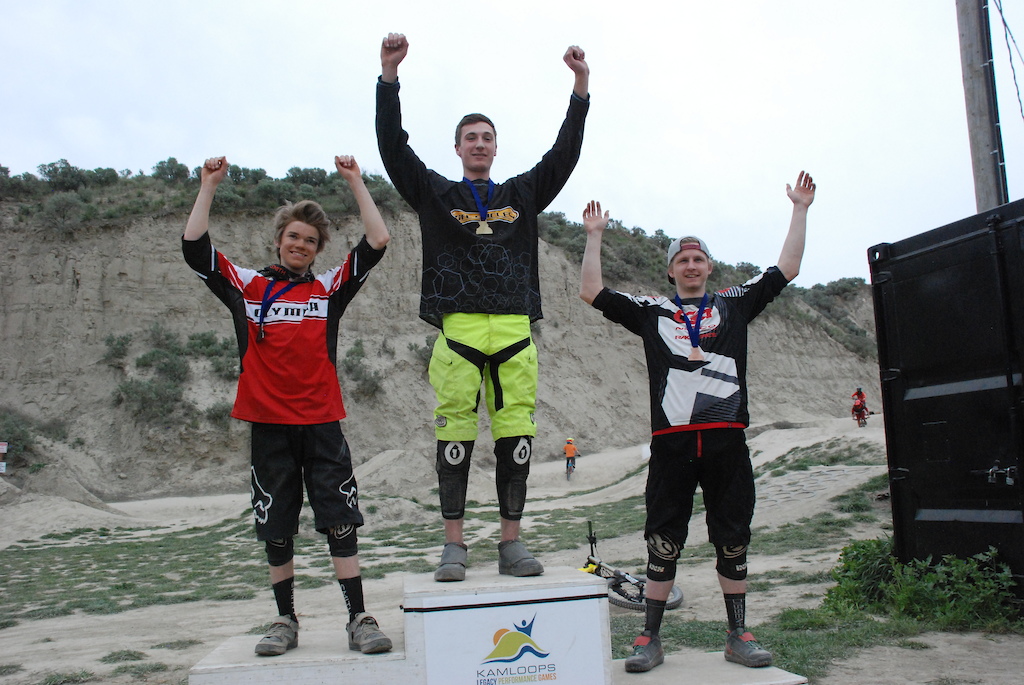 Podium shot from the junior Race the Ranch