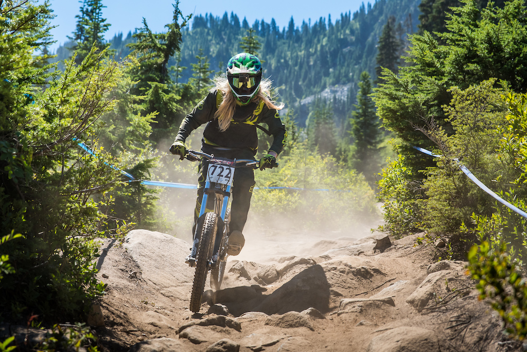 Plowin' through the boulders and dust on Slingshot Wookie during NW Cup #6 @StevensPassBikePark . Thanks to my local shop Bike Masters (Maple Valley WA) and Rotec Cycles USA for making sure my old beat up rig was running awesome for my race run!