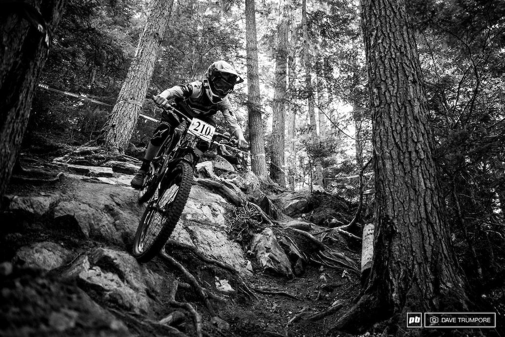 With every race Rachel Throop get a little more confident, riding even the gnarliest of lines with authority.