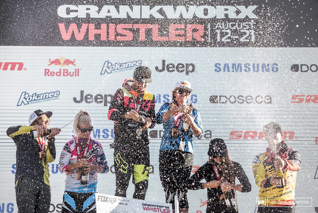 A few newcomers and some Air DH podium regulars get the after party started in Whistler.