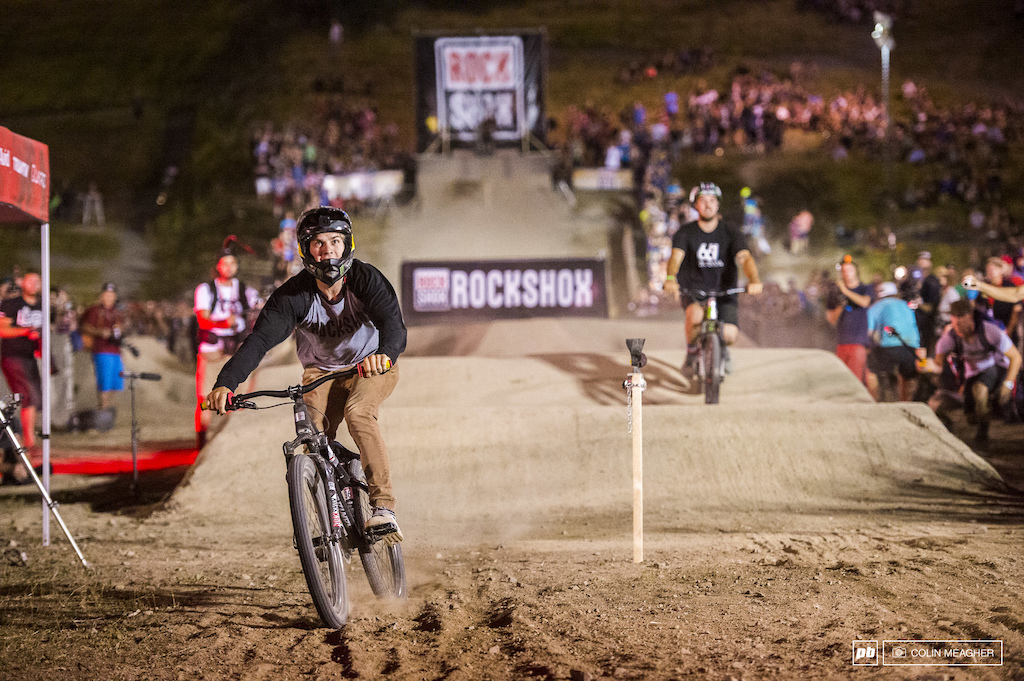 Ropelato had high hopes of returning to pumptrack glory, and in the semi he easily took down Thomas Lemoine.
