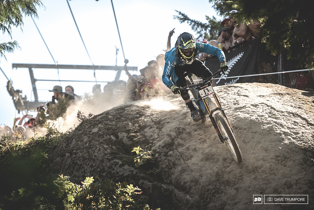 The last race for Bernard Kerr and the King of Crankworx.  That title now belongs to Tomas Slavik.