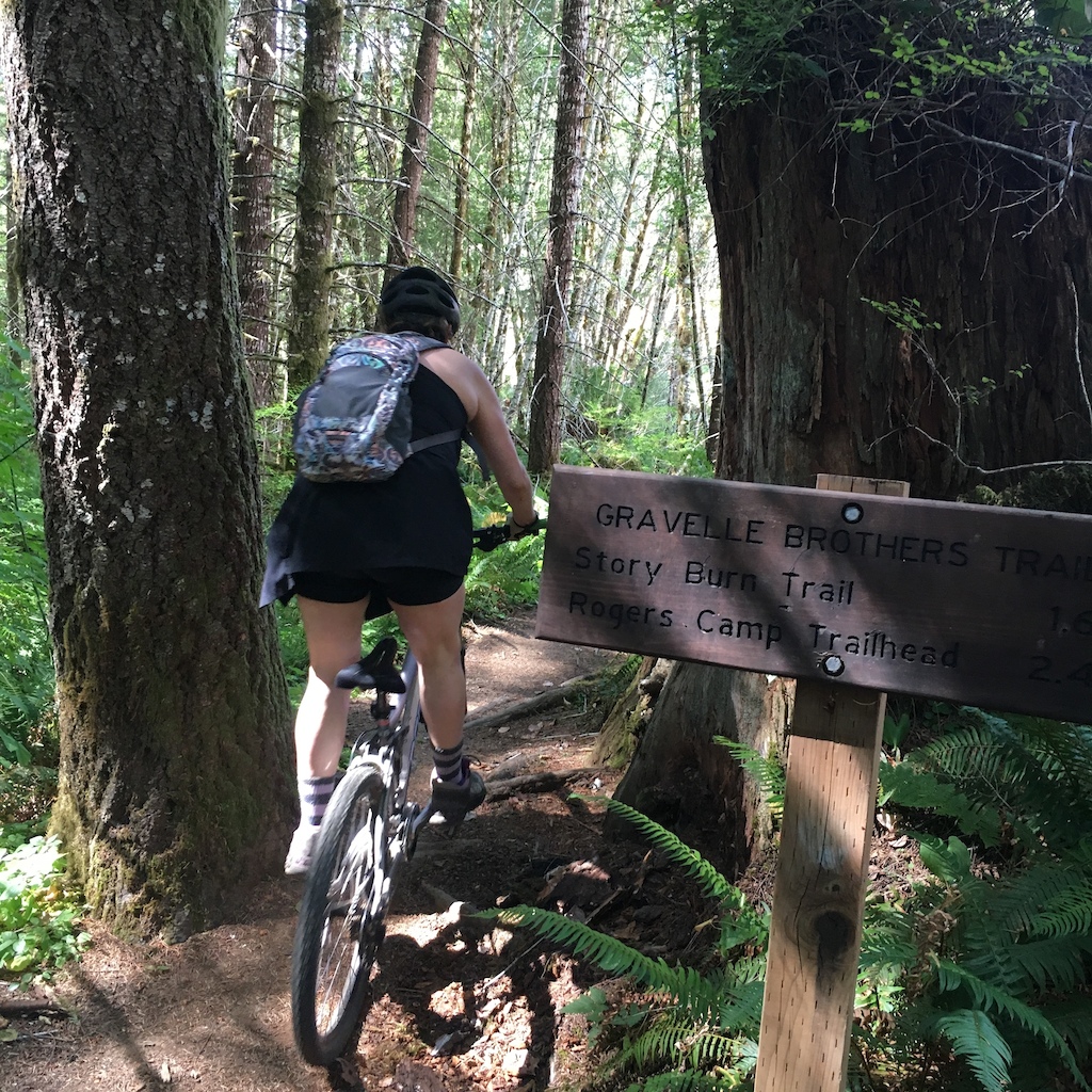 Third leg of our 8 mile loop followed the Gravelle Brothers Trail according to signage.