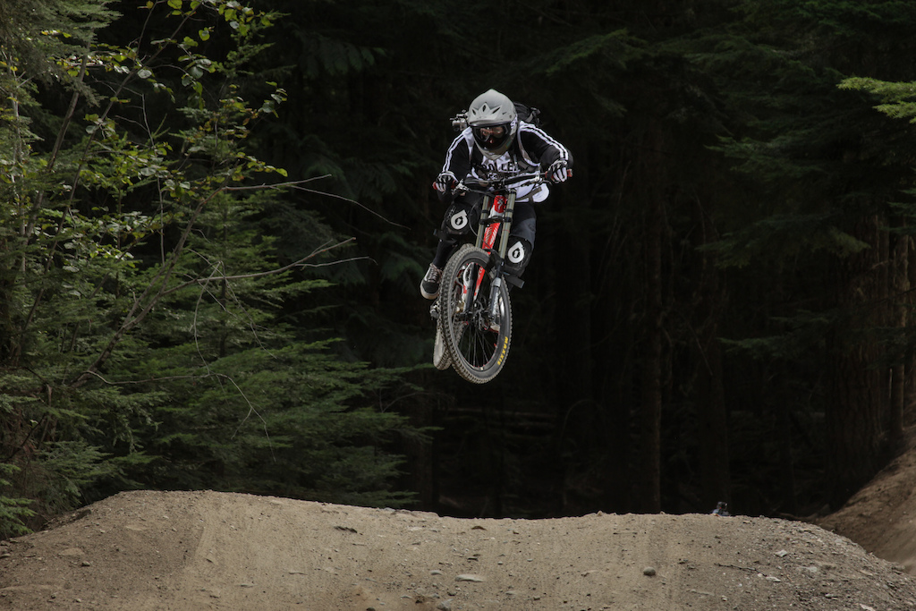 having fun a day after Crankworx on Hart of Darkness