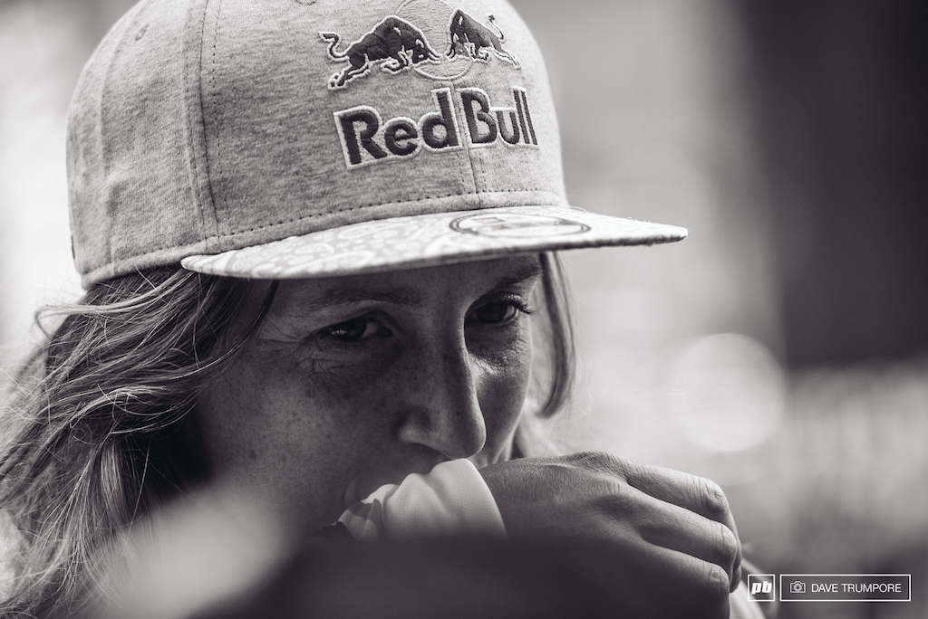 It was a tough one today for Rachel Atherton.
