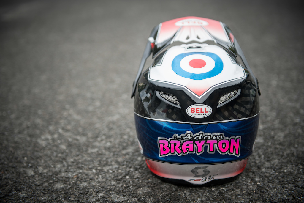 Adam Brayton's World Championships helmet