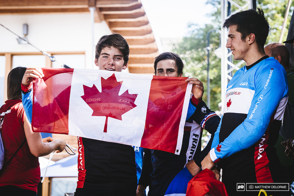 Two Canadians and a Frenchman. Iles, Manson, and Vige post race.